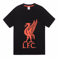 Liverpool FC Mens Pyjamas Short Loungewear OFFICIAL Football Gift - Black, Medium