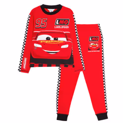 Disney Cars Pyjamas Kids Lightning McQueen Dress Up Racing Driver Suit Pjs Set - 2-3 Years