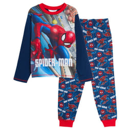 Boys Marvel Spiderman Pyjamas Kids Avengers Pjs Full Length Lounge Pants + Top - 5-6 Years