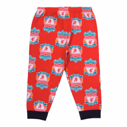Liverpool FC Baby Pyjamas Long Boys Kids Official Football Gift - Red Crest, 6-9 Months
