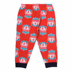 Liverpool FC Baby Pyjamas Long Boys Kids Official Football Gift - Red Crest, 9-12 Months