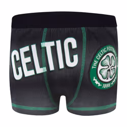 Celtic FC Boys Boxer Shorts 3 Pack Crest Kids OFFICIAL Football Gift - 7-8 Years
