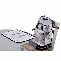 Polar Gear 5 Point Harness Booster Seat + Placemat Hot Air Balloon