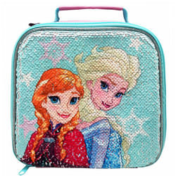 Frozen Anna and Elsa Sequin Lunch Bag