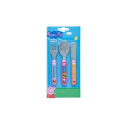 Peppa Pig Perfect Day 3 Piece Metal Cutlery Set