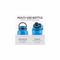 Hydra Surge Stainless Steel Reusable Water Bottle by Polar Gear - 1 Litre, Vacuum Insulated, Double Wall, Leakproof Flask - 2 Lids - 12H Hot, 24H Cold