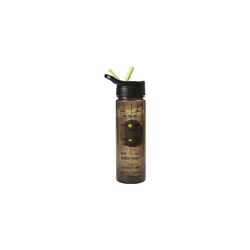Football Water Tracker Bottle with Straw Ã¢ Reusable Kids 600ml PP in Green & Black Ã¢ Official Merchandise by Polar Gear Ã¢ BPA Free & Recyclable
