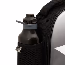 Silver Star Combo Insulated Lunch Bottle with Side Mesh Pocket, Handle Bottle-600D Reusable Food & Drink Thermal Cool Bag for School Nursery Snacks