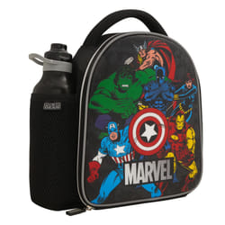 Official Marvel Avengers Kids Lunch Bag with Kids Water Bottle by Polar Gear - Back To School Supplies - 600D Polyester Insulated Kids Lunch Box