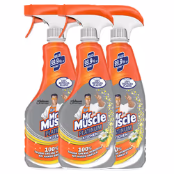 3 x Mr Muscle Platinum Kitchen Cleaning Spray - 500ml