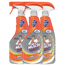 3 x Mr Muscle Platinum Kitchen Cleaning Spray - 500ml