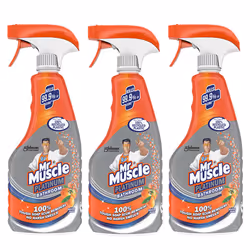 3 x Mr Muscle Platinum Bathroom Trigger Spray - 500ml
