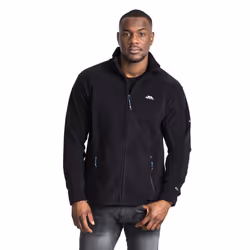 Trespass Mens Fleece Jacket Full Zip Bernal - S, Black