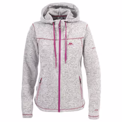 Trespass Odelia Womens Full Zip Fleece Hood Jacket - 16, Ghost Marl