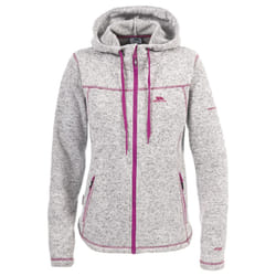 Trespass Odelia Womens Full Zip Fleece Hood Jacket - 18, Ghost Marl