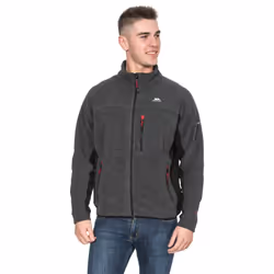 Trespass Mens Fleece Jacket Full Zip Jynx - XL, Black