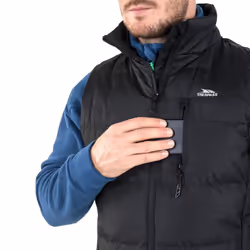 Trespass Mens Padded Gilet Bodywarmer Clasp - L, Black