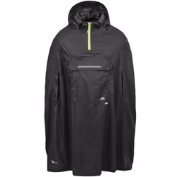 Trespass Unisex Adults QikPac Outdoor Walking Waterproof Pullover Coat Poncho - S, Black