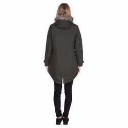 Trespass Womens Parka Jacket Waterproof Clea - 14, Dark Khaki