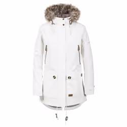 Trespass Womens Parka Jacket Waterproof Clea - 14, Ghost