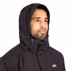 Trespass Mens Waterproof Jacket With Hood Donelly - S, Black