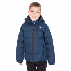 Trespass Boys Padded Jacket Hooded Tuff - 9-10 Years, Navy