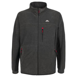 Trespass Mens Fleece Jacket Full Zip Jynx - XXS, Black