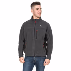 Trespass Mens Fleece Jacket Full Zip Jynx - XXS, Black