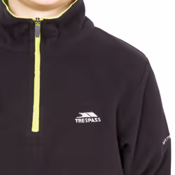 Trespass Boys 1/2 Zip Fleece Jumper Pullover Etto - 2-3 Years, Black
