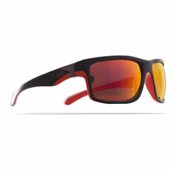 Trespass Adults Sunglasses Mirror Lens Shades Drop - EACH, Black/Red
