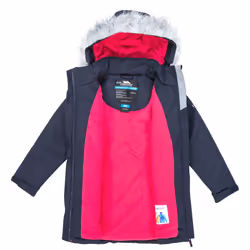 Trespass Girls Waterproof Jacket Fame - 3-4 Years, Navy