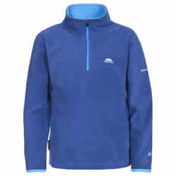 Trespass Boys 1/2 Zip Fleece Jumper Pullover Etto - 7-8 Years, Blue