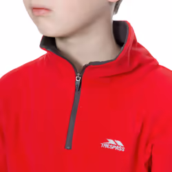 Trespass Boys 1/2 Zip Fleece Jumper Pullover Etto - 11-12 Years, Red
