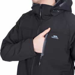 Trespass Mens Softshell Jacket Accelerato - S, Black