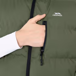 Trespass Mens Padded Gilet Bodywarmer Clasp - S, Moss