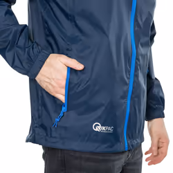 Trespass Adults Waterproof Jacket Packaway Qikpac - L, Navy - Additional view 6