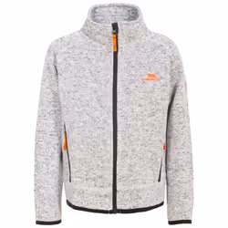 Trespass Boys Fleece Heavyweight Jumper Mario - 7-8 Years, Grey Marl
