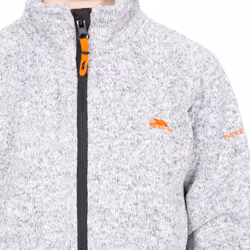 Trespass Boys Fleece Heavyweight Jumper Mario - 9-10 Years, Grey Marl