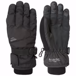 Trespass Kids Ski Gloves Insulated Ergon II - 8/10, Black