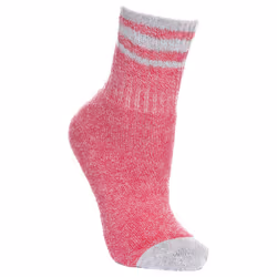 Trespass Vic Kids Walking Hiking Socks - 12/3, Raspberry Marl