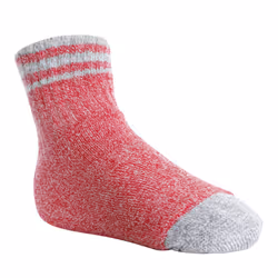 Trespass Vic Kids Walking Hiking Socks - 12/3, Raspberry Marl