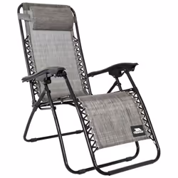Trespass Sun Lounger Chair Reclining Glenesk - EACH, Grey Marl