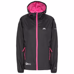 Trespass Womens Waterproof Jacket Packaway Qikpac - 6, Black