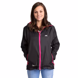 Trespass Womens Waterproof Jacket Packaway Qikpac - 6, Black