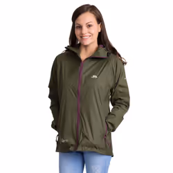 Trespass Womens Waterproof Jacket Packaway Qikpac - 6, Moss