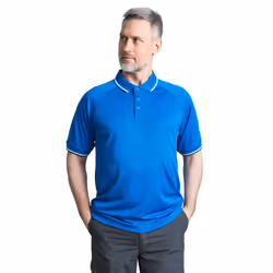 Trespass Bonington Mens Polo Shirt Plain T - S, Bright Blue