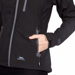 Trespass Womens Softshell Jacket Bela II - 14, Black - Additional view 4