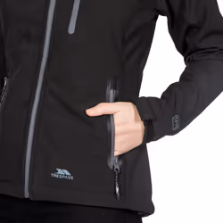 Trespass Womens Softshell Jacket Bela II - 16, Black - Additional view 5