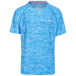 Trespass Mens Gym Tshirt Short Sleeve Gaffney - S, Bright Blue Marl