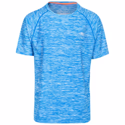 Trespass Mens Gym Tshirt Short Sleeve Gaffney - XS, Bright Blue Marl